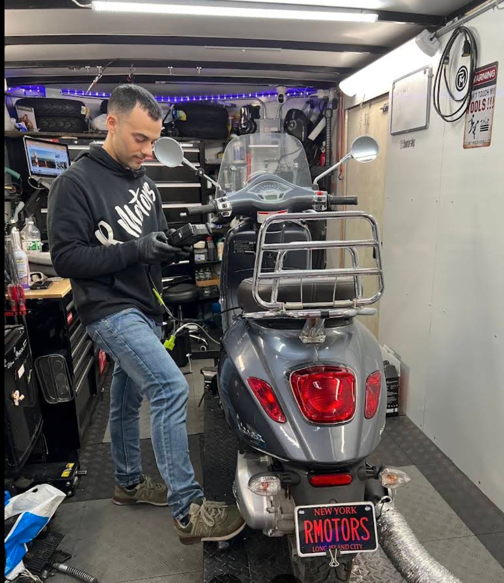RMotors NYC Vespa and motorcycle repair shop
