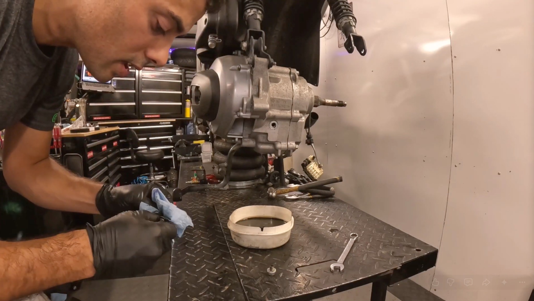 Rob working at RMotors NYC