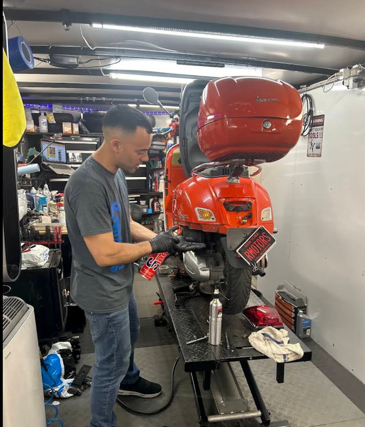 Vespa service at RMotors NYC